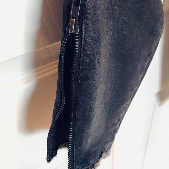 LB Jean Faded Black Stretch Distressed Pull On - Picture 5 of 7